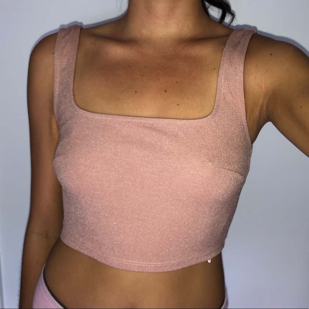 Light Pink Crop Top